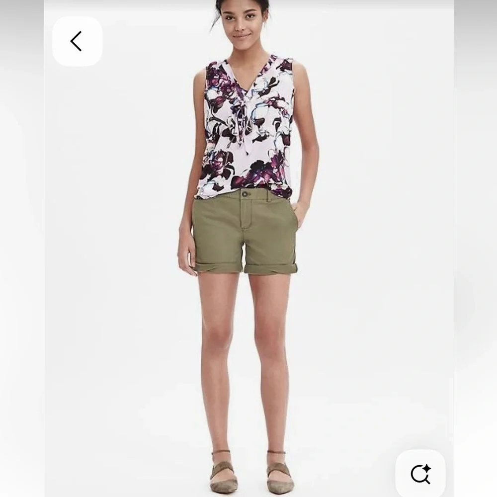 Banana Republic Army Green Shorts